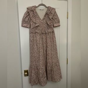 English Factory Foral V Neck Midi Dress Size XS